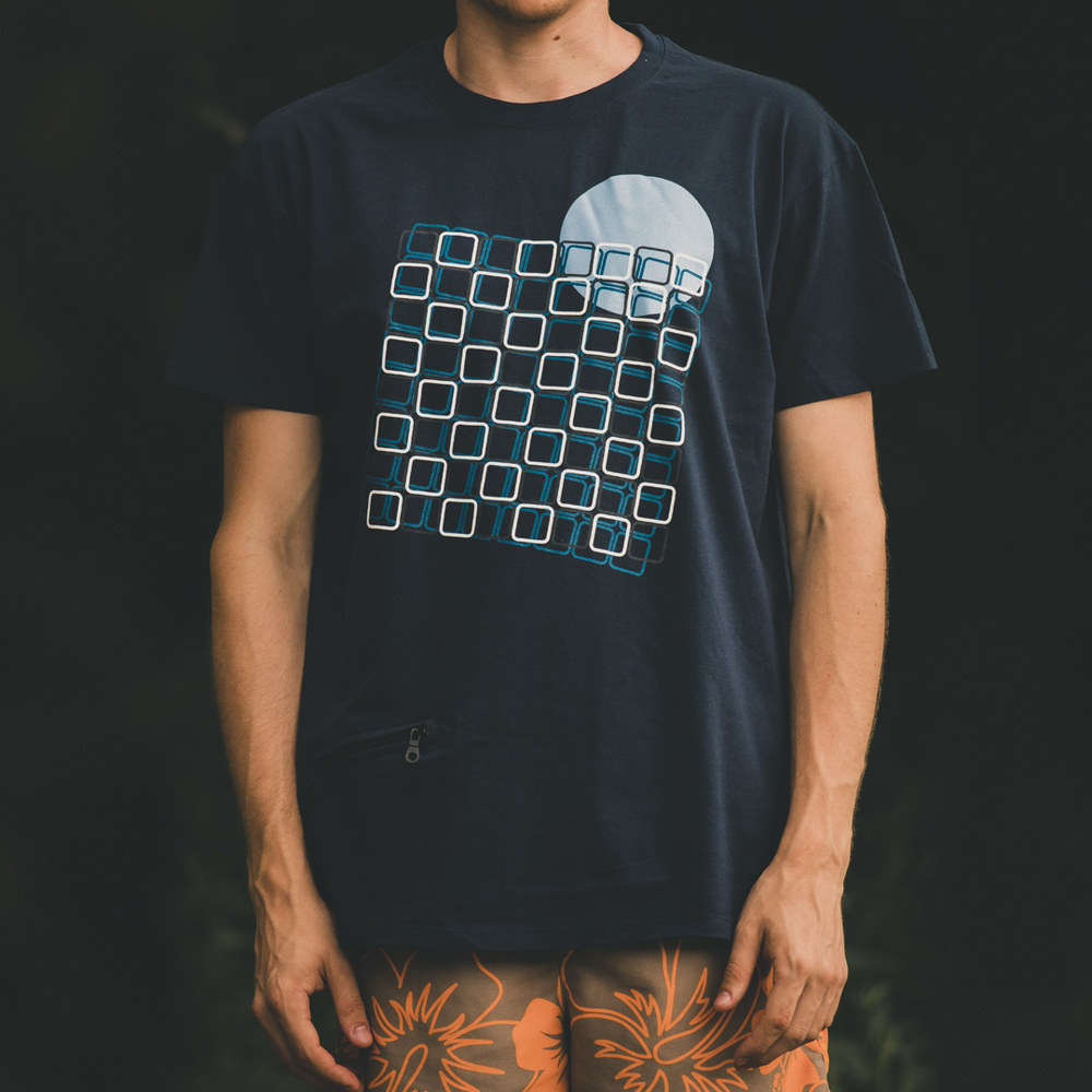 T-SHIRT • OTHELLO • French Navy  |  Pieces - black/white