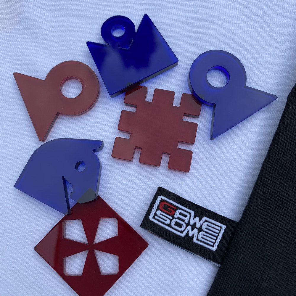 PIECES • CHESS  |  red & blue