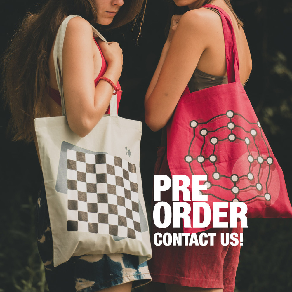 TOTE BAG • NINE MEN'S MORRIS • Red